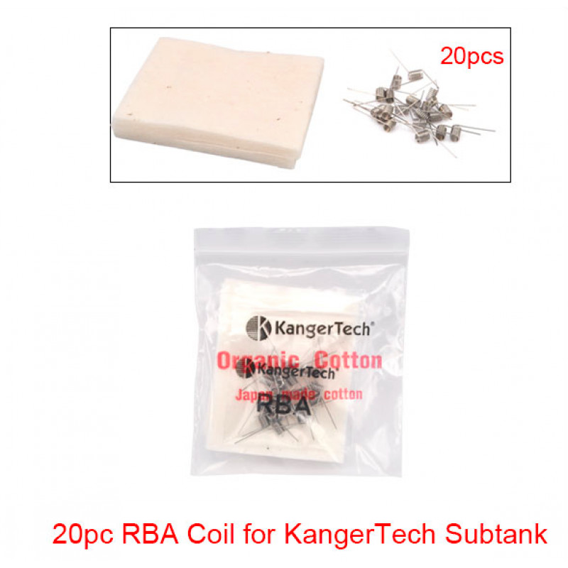 Купити Набор 20 шт спиралей 0,5 ома и 2 шт японской ваты для Kanger Subtank & Subtank Mini V2