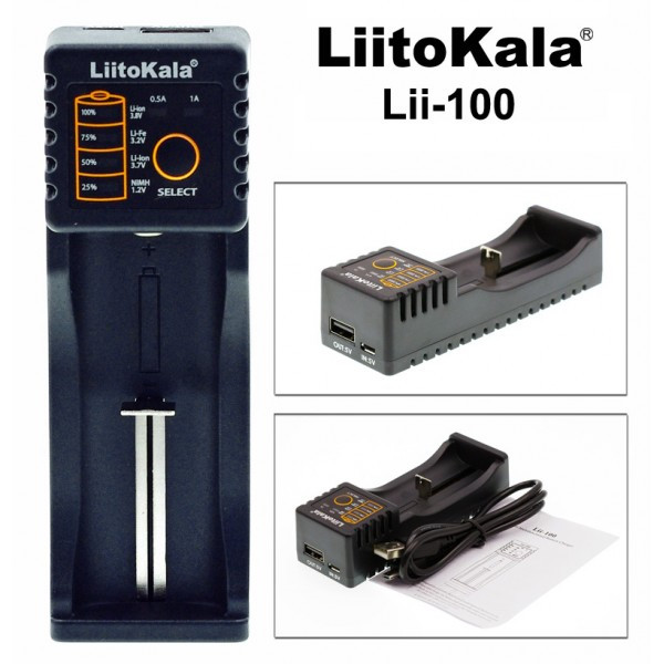 Купити Универсальное зарядное устройство-повербанк  LiitoKala Lii-100