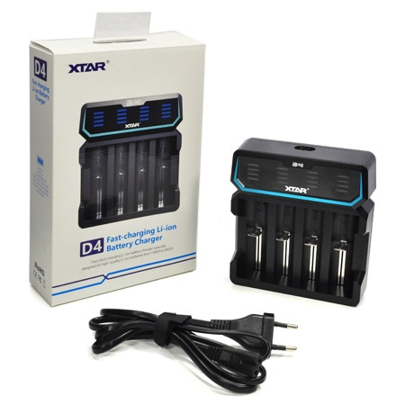 Купити Зарядное устройство Xtar D4 (4 слота, 4 Ампера) Оригинал