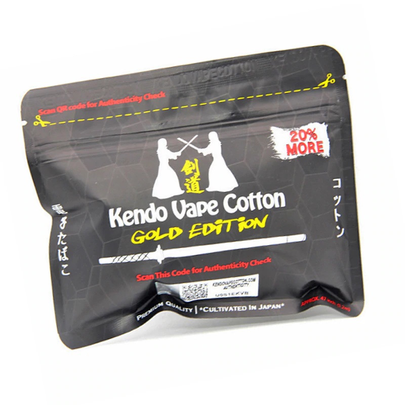 Купити Хлопок (вата) Kendo Vape Cotton Gold Edition + 20% free (Clone)