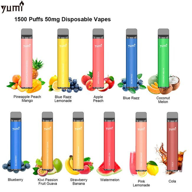 Купити Одноразовый Pod электронная сигарета YUMI Bar 1500 Puffs 5%