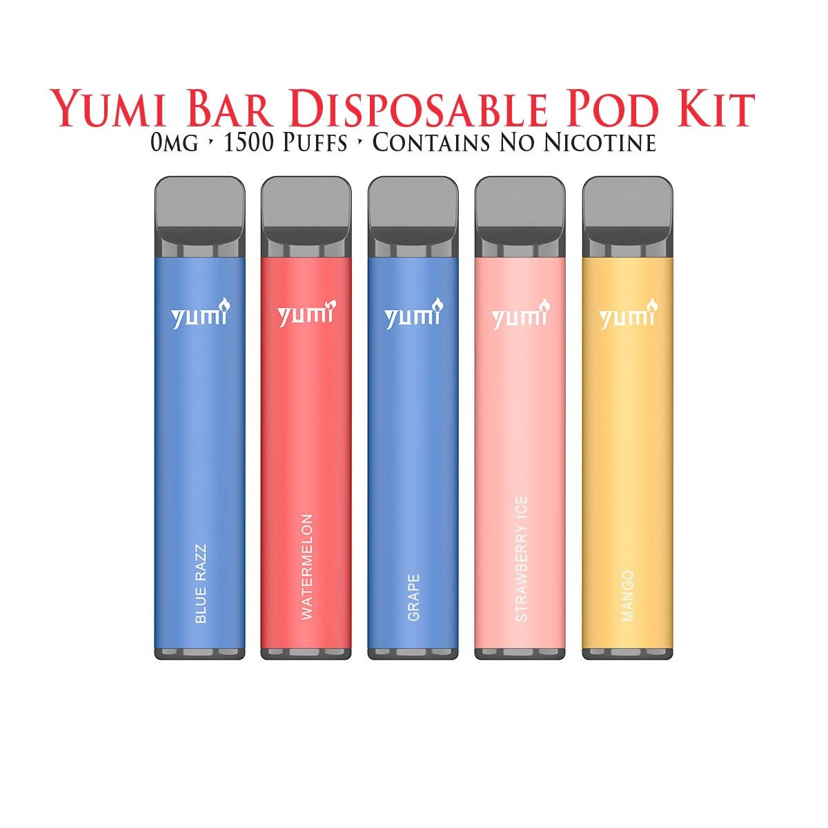 Купити Одноразовый Pod электронная сигарета YUMI Bar 1500 Puffs (БЕЗ НИКОТИНА)