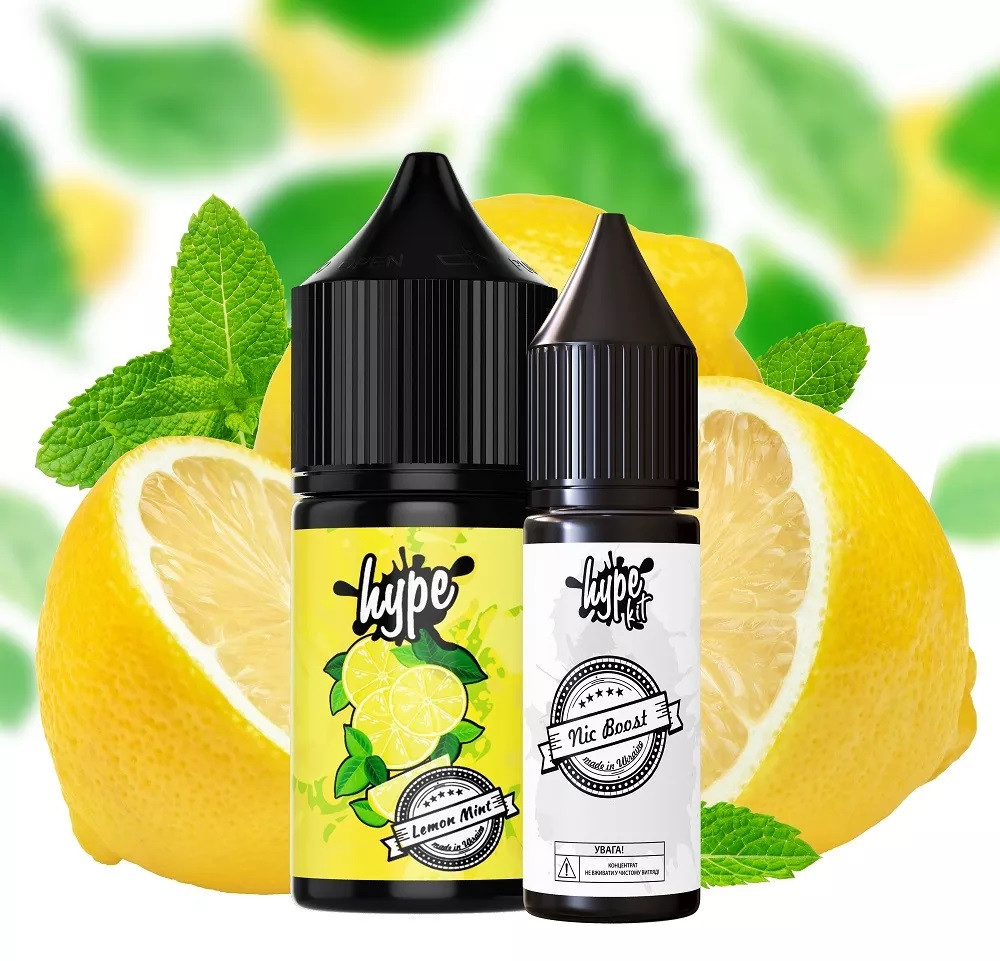 Купити Комплект для виготовлення рідини Hype Salt 30мл Lemon Mint (Лимон М’ята)