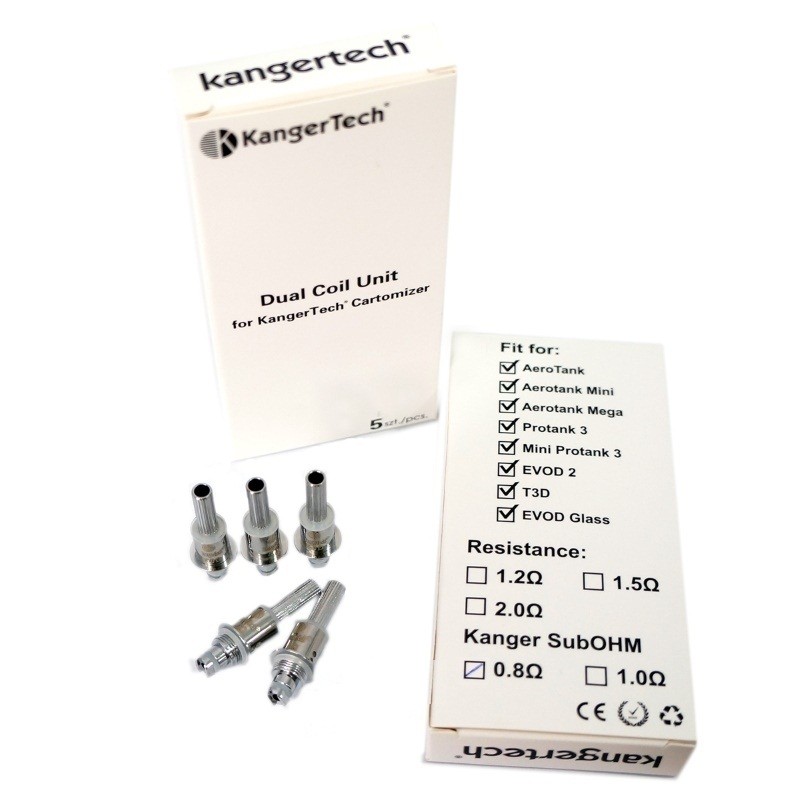 Купить Upgrade Двухспиральный сменный испаритель для Kanger T3D&EVOD-2&Protank-3&AeroTank&Genitank